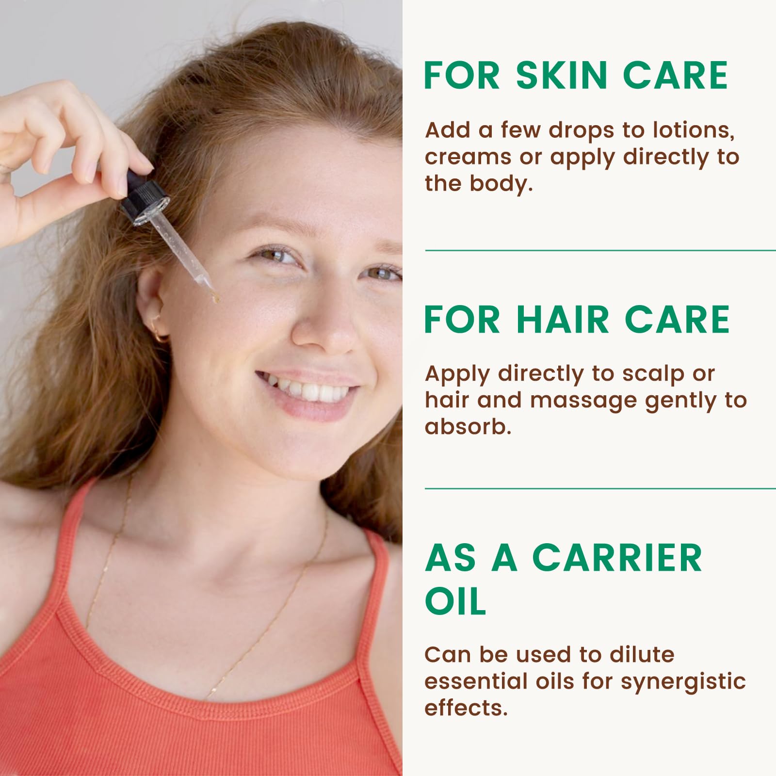 PHATOIL Jojoba Oil on skin acts as lightweight moisturizer for everyday hydration