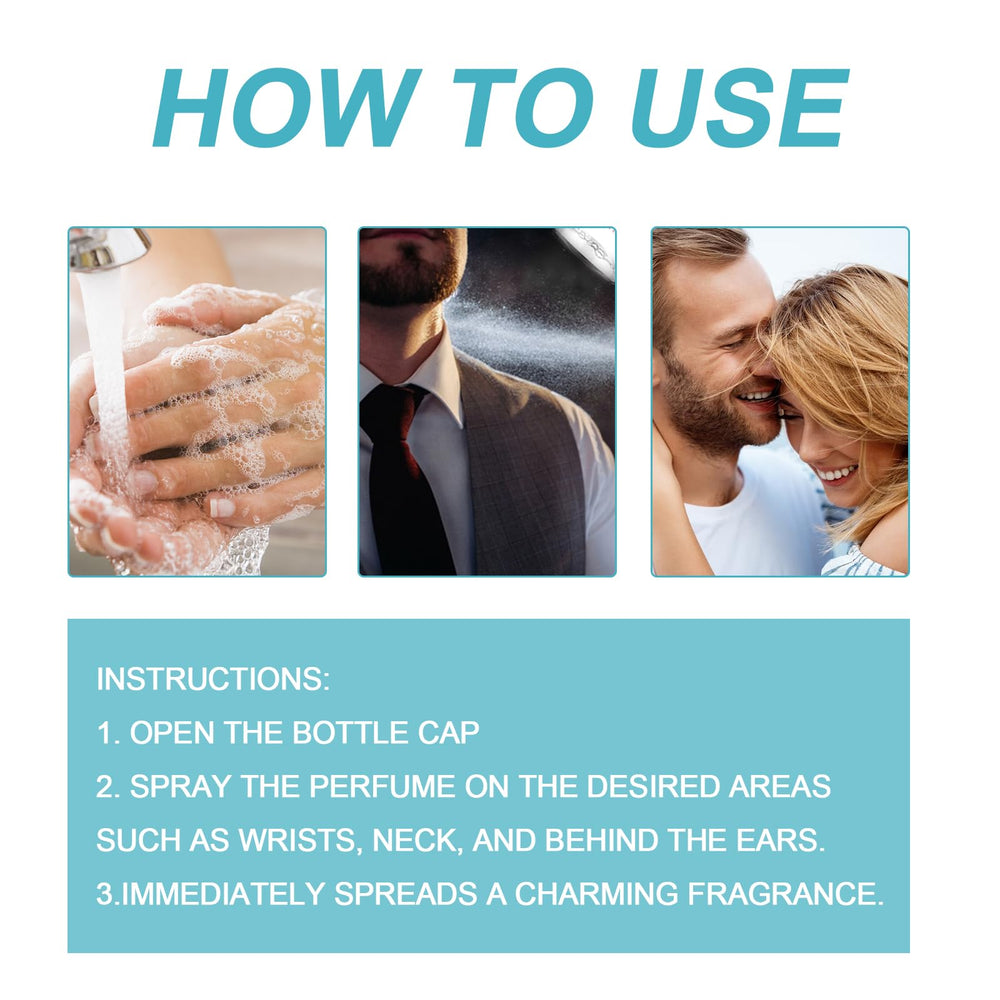 Pheromone Cologne for Men long-lasting scent supports day-long presence.