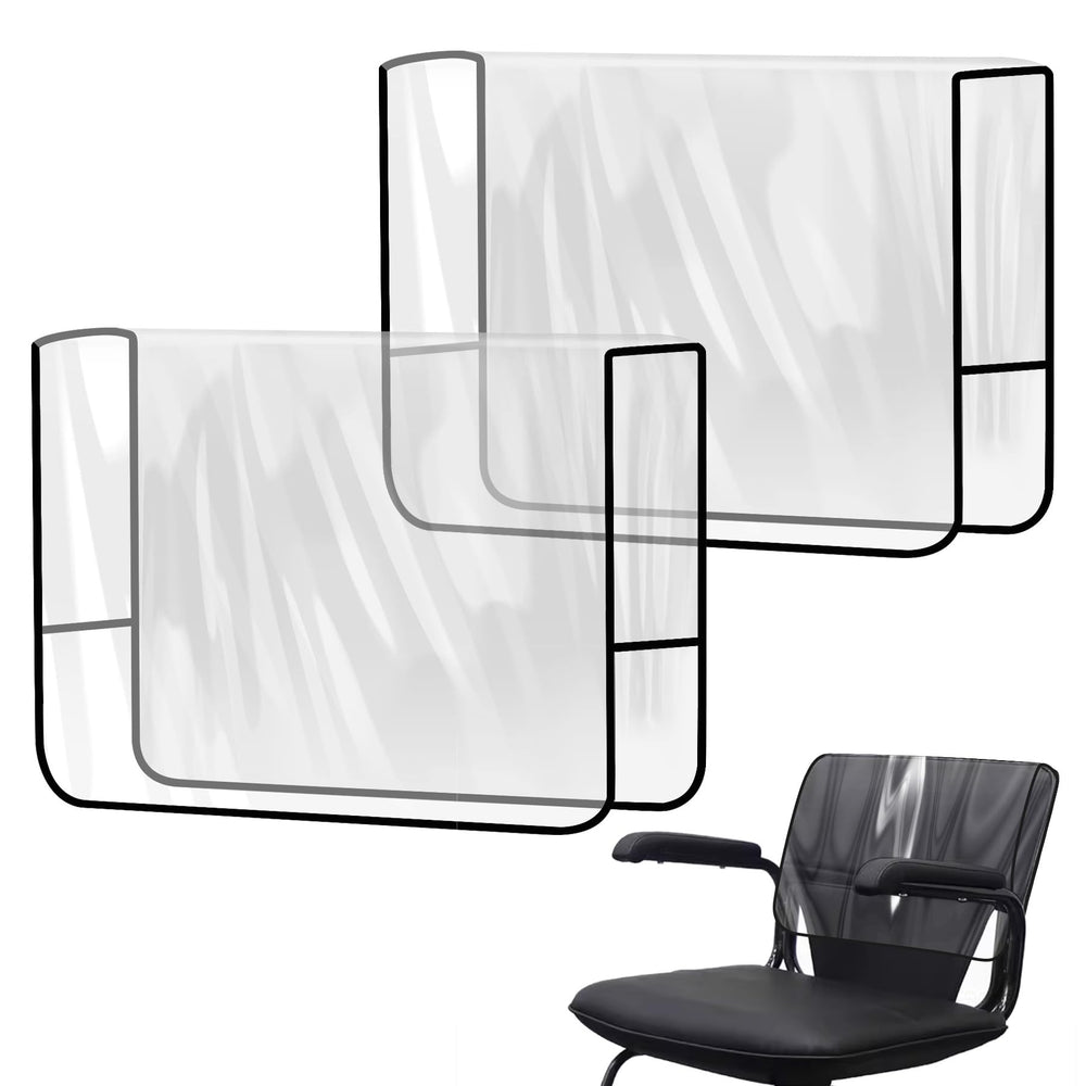 Philbinden clear salon chair cover back protects chairs from stains and moisture.