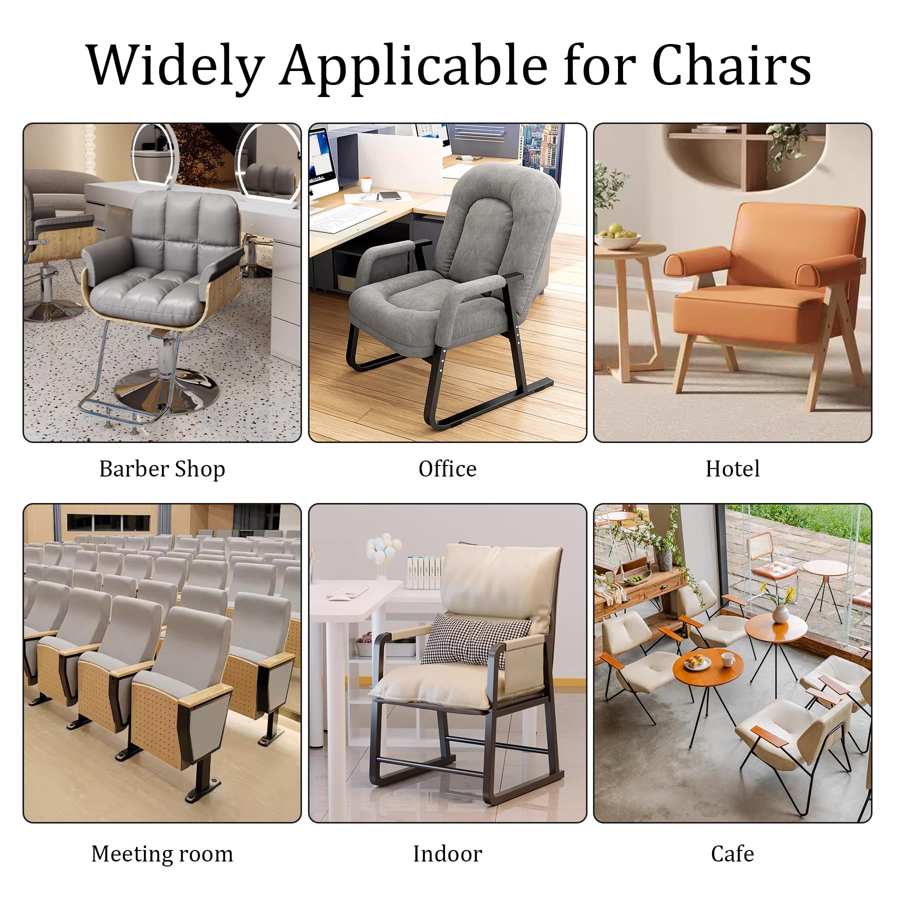 Philbinden universal-fit salon chair cover works with most standard chairs.