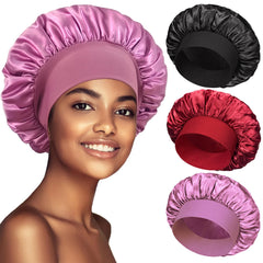 PHILIGHTS 3-pack satin bonnet packshot with soft, comfortable wide bands.