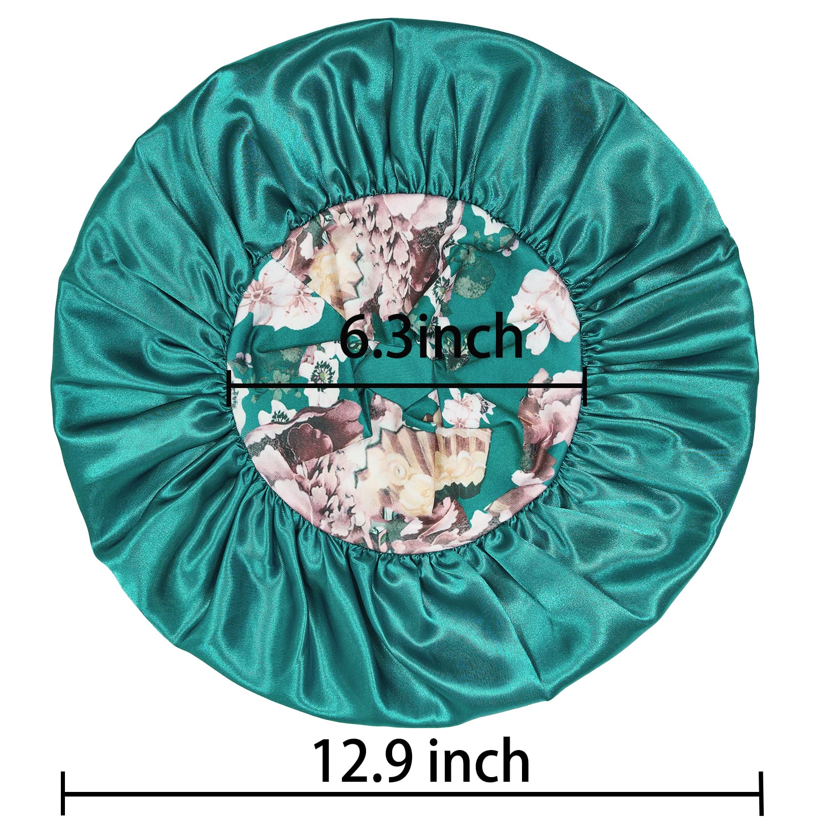 PHILIGHTS satin bonnet 32.7 cm diameter fits long or curly hair comfortably.