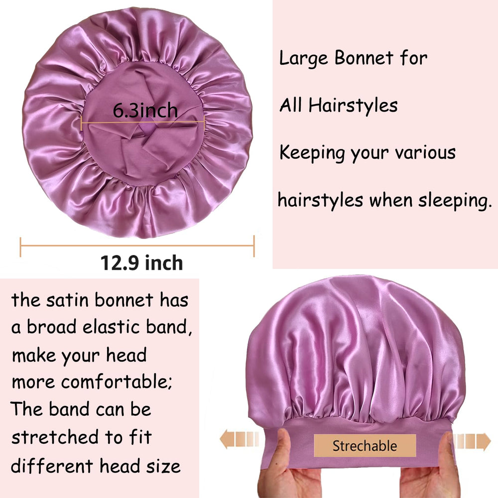 PHILIGHTS satin bonnet care shot emphasizes cold-water hand wash.