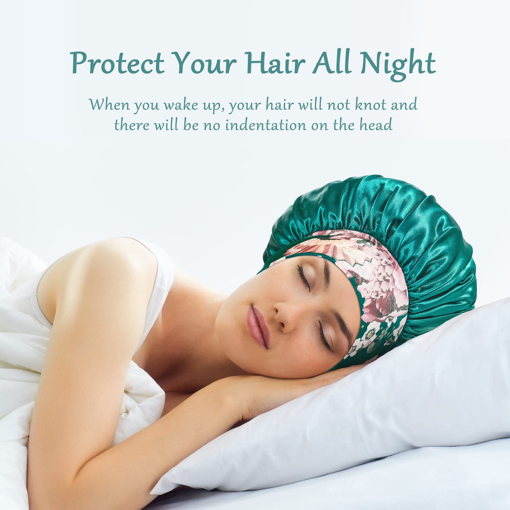 PHILIGHTS multifunction satin bonnet ideal for skincare, washing or light housework.