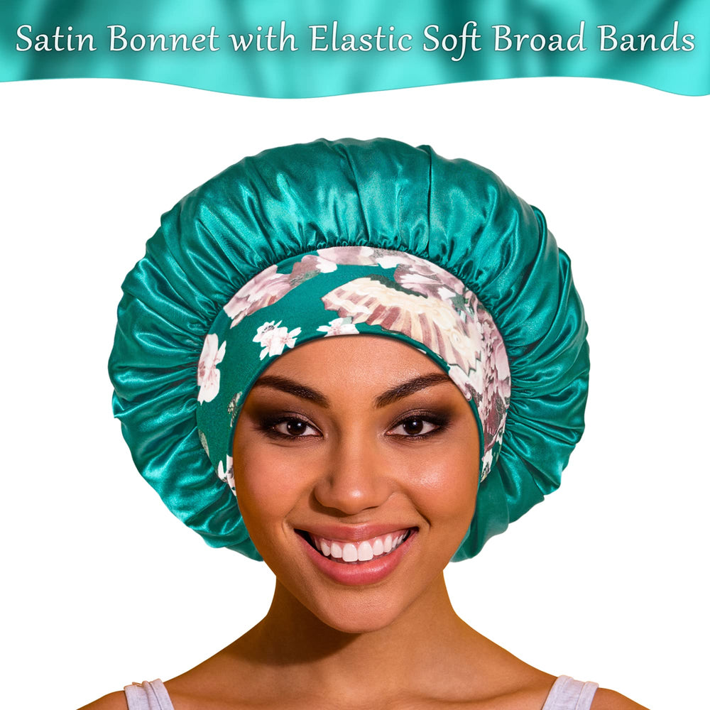 PHILIGHTS satin bonnet close-up shows silky premium satin for smoother hair nights.