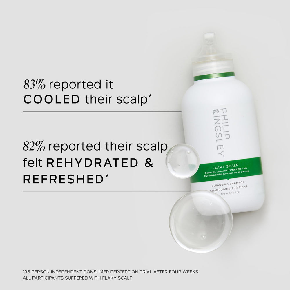 Philip Kingsley Flaky Scalp Shampoo lather demonstrates gentle daily cleansing.