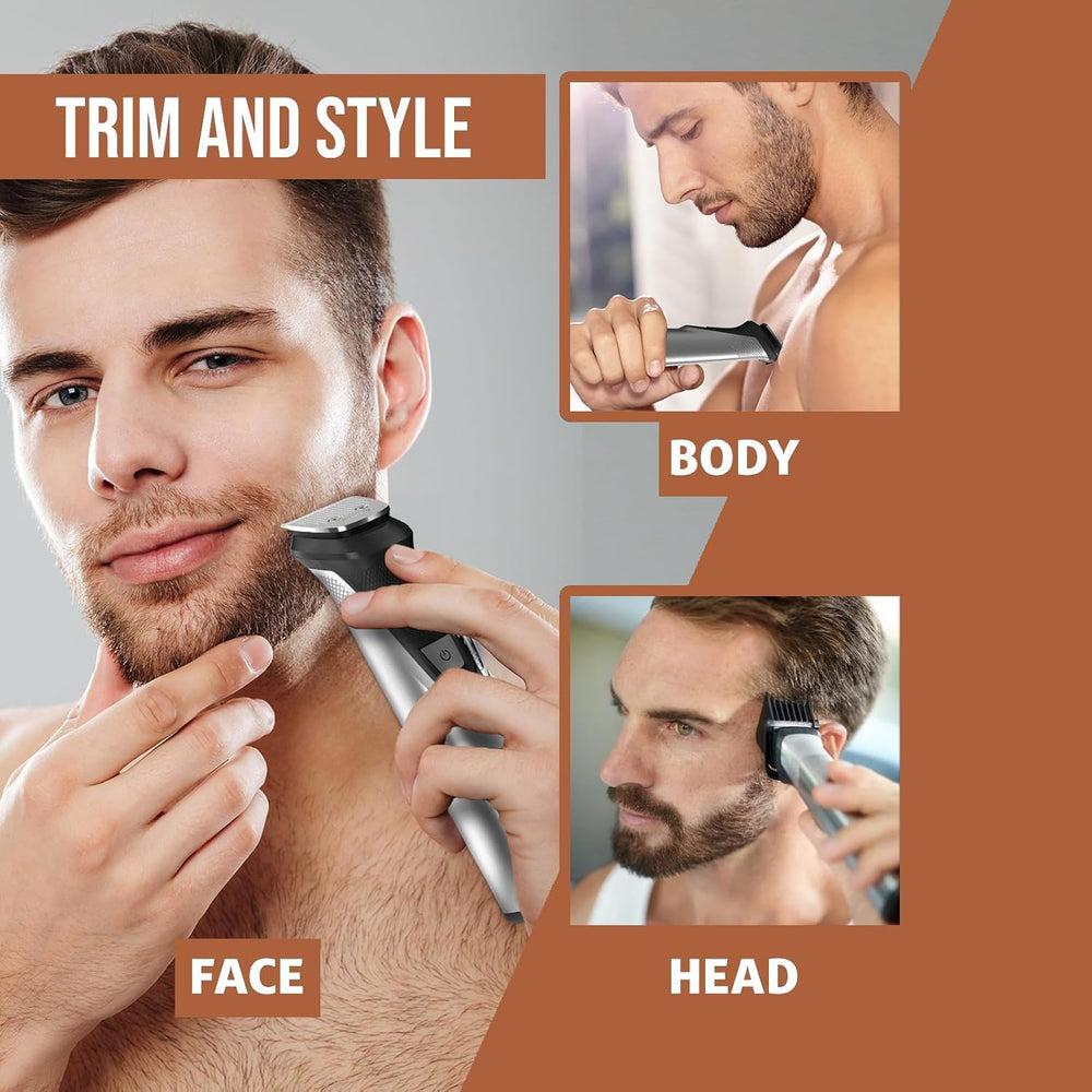 Philips Multigroom 7000 premium storage case keeps tools organized for travel.