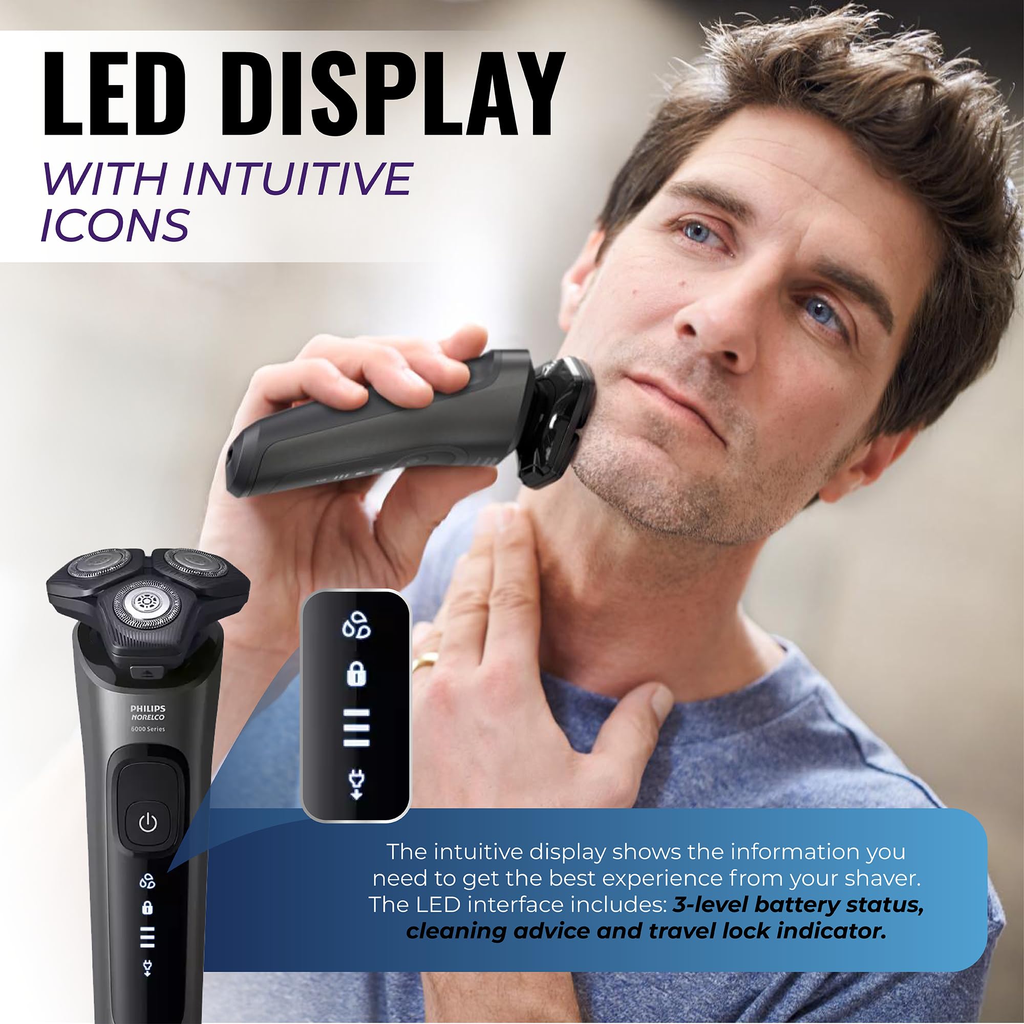 Philips Norelco 6600 5-length trimmer for styling stubble or short beard