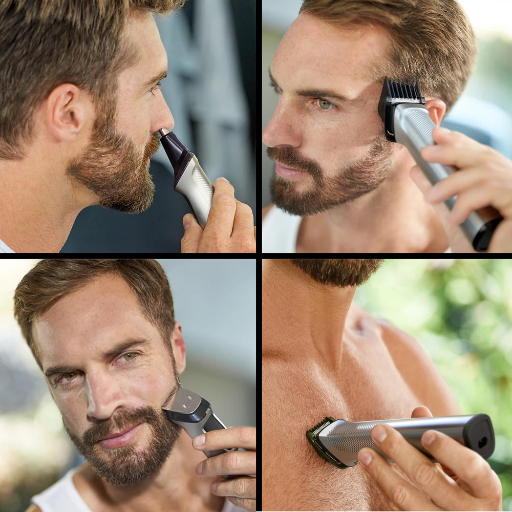 Philips Norelco extra-wide trimmer captures more hair for faster body and hair trimming