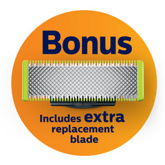 Philips Norelco OneBlade Body blade for safe body edging and longer-hair handling