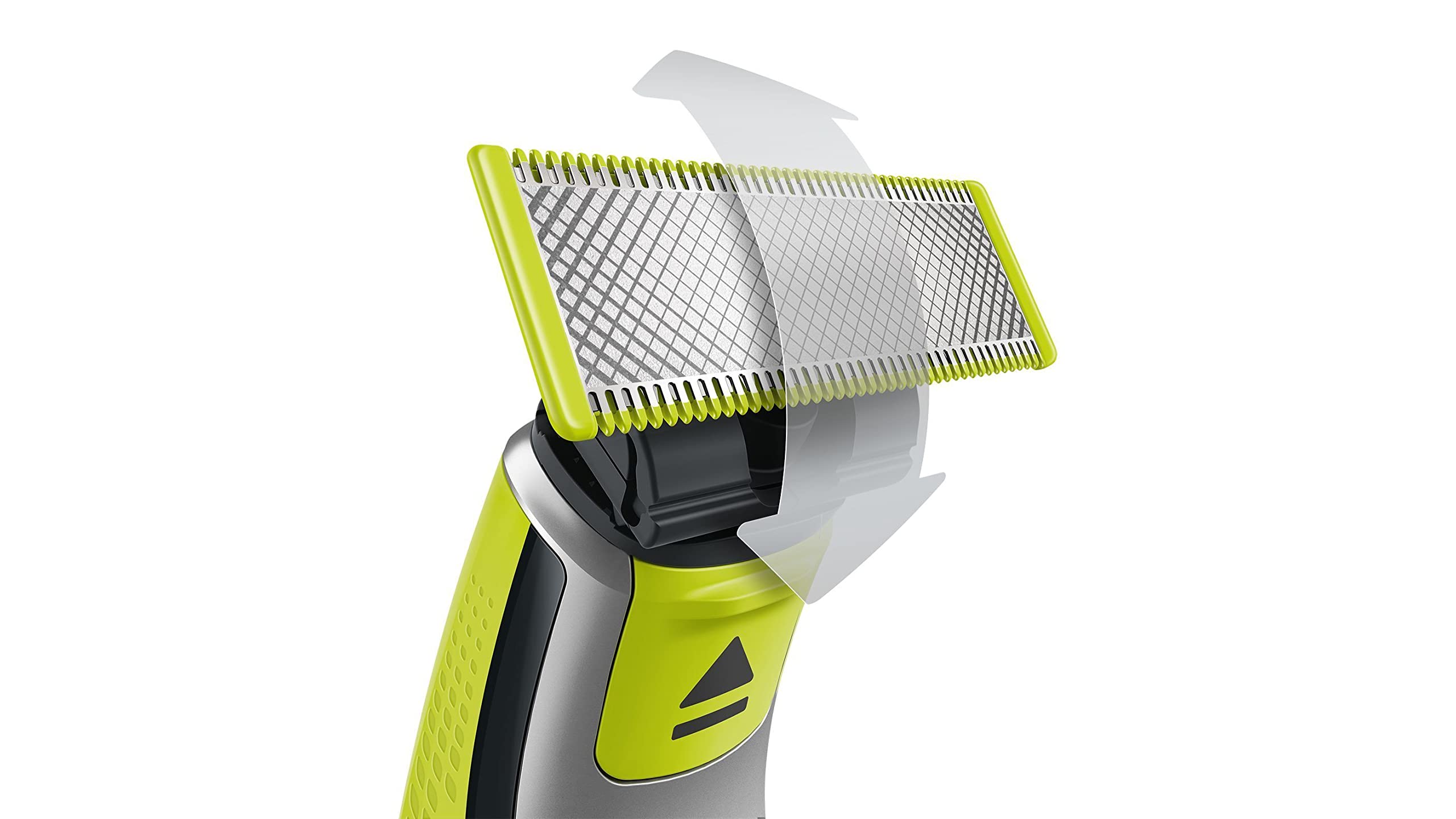Philips OneBlade body groomer blades ready for precise body grooming.