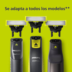 Philips OneBlade body protection system blade for safe body grooming.