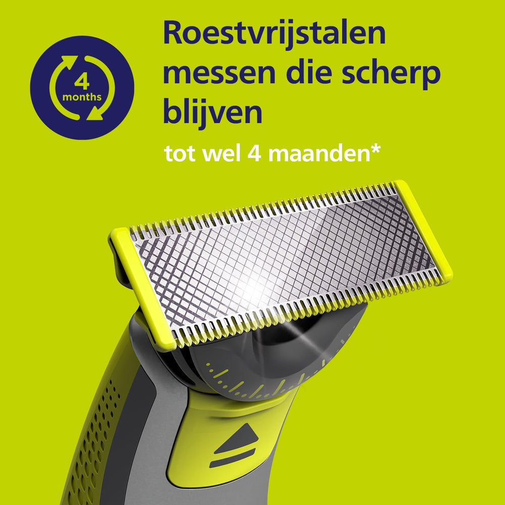 Philips OneBlade eject icon indicates when to replace blades