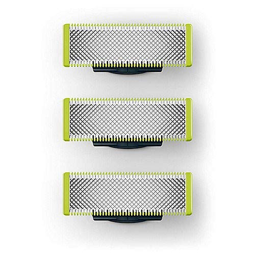 Philips OneBlade Pro-compatible blades pack ready for quick replacements on flexible shaves.