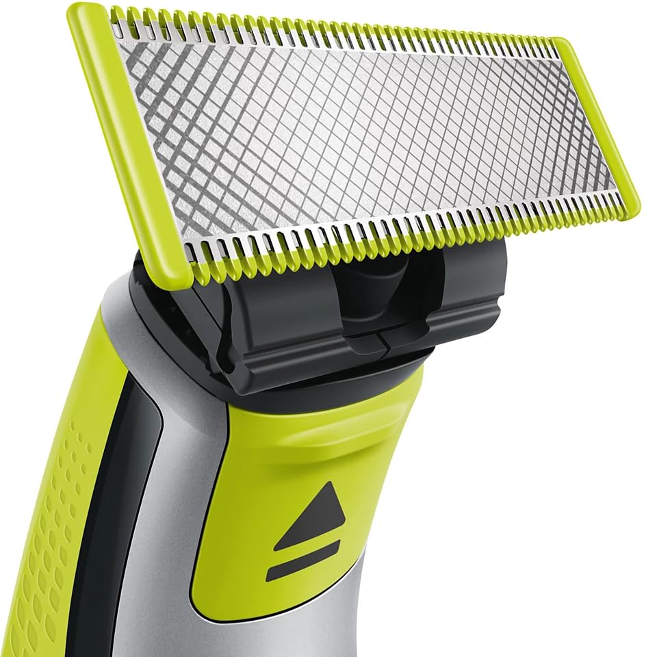 Philips OneBlade water-resistant design supports wet or dry use.