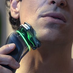 Philips replacement shaver head S9000 installation demonstrates easy setup.