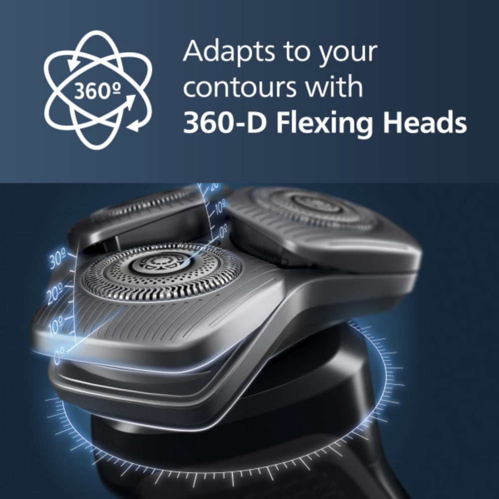 Philips Shaver Series 9000 360-degree heads follow contours for comfortable shaving