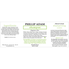 Phillip Adam fragrance-free conditioner bottle emphasizes lightweight conditioning for smooth hair.