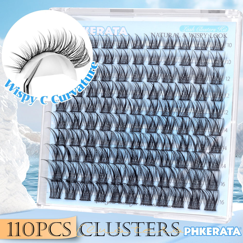 PHKERATA DIY lash-application process—flexible-band lashes blend seamlessly with natural lashes.