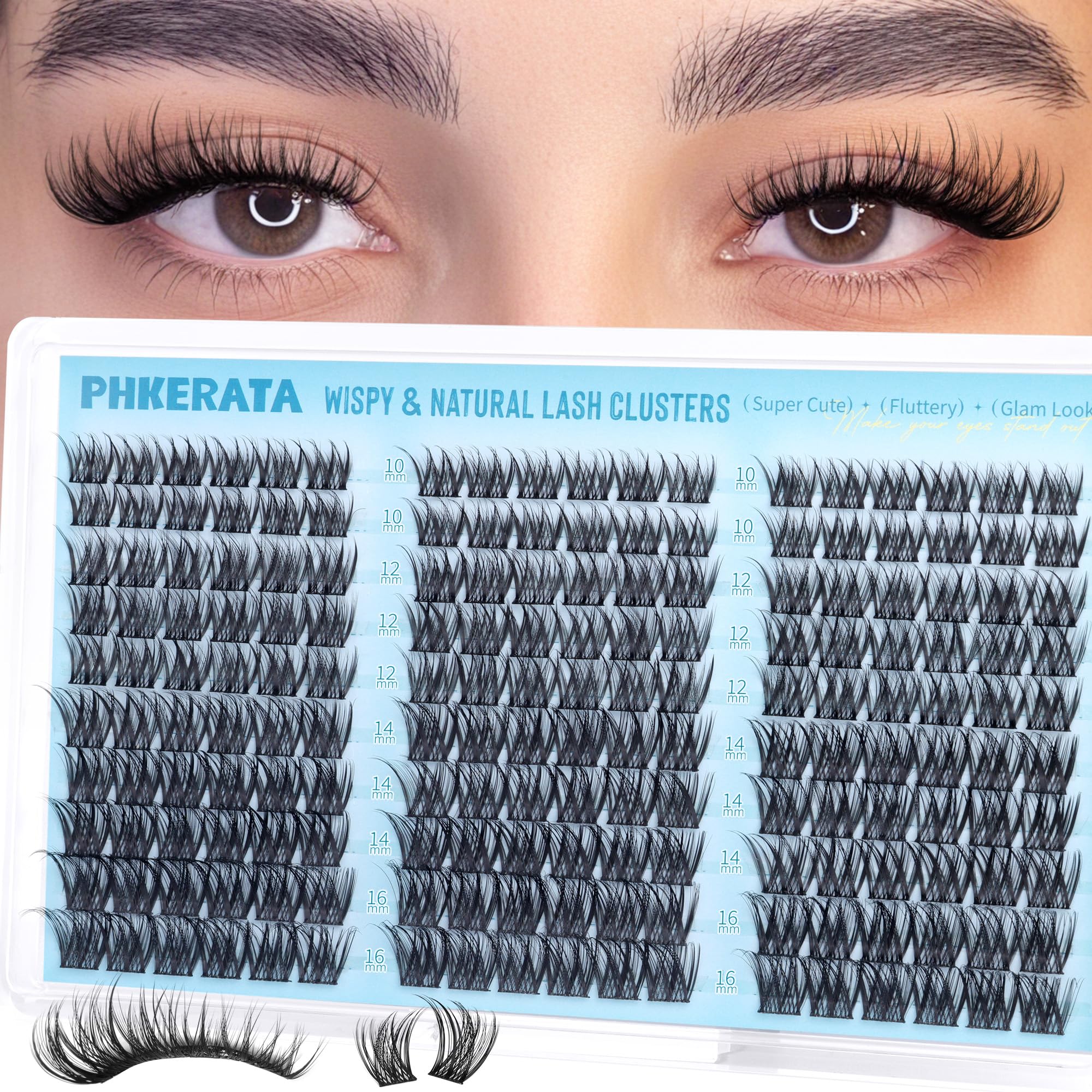 PHKERATA front packaging showing wispy clusters and natural benefit