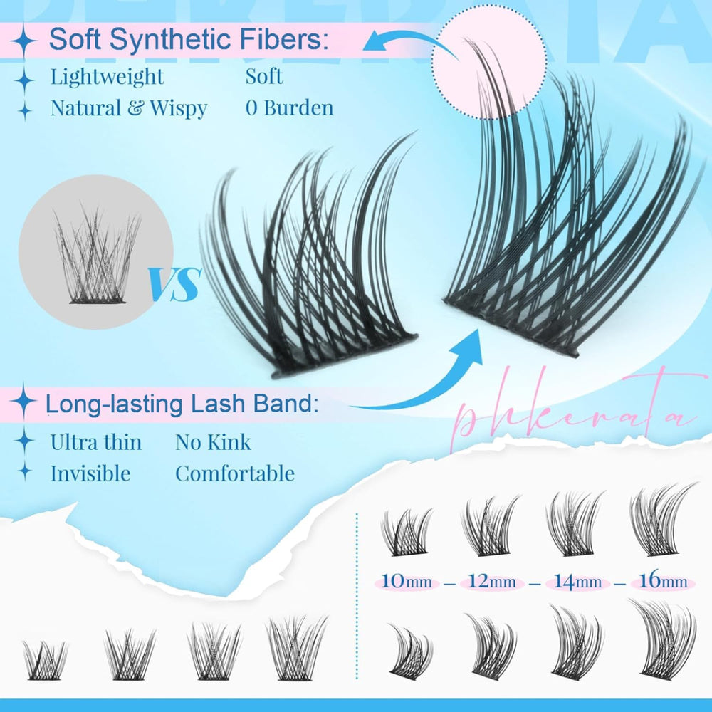 PHKERATA high-precision tweezers place individual lashes accurately