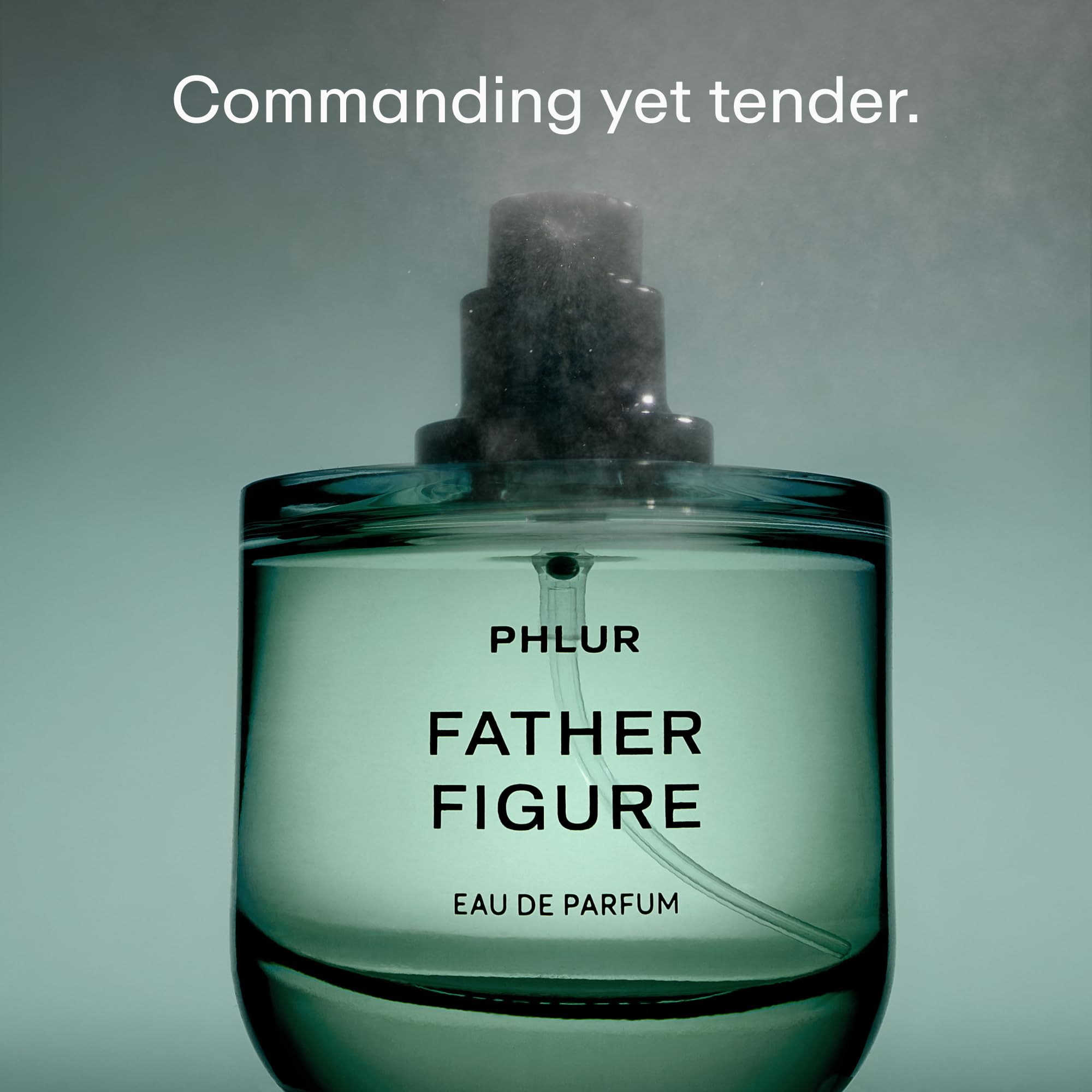 PHLUR Father Figure magnetic cap detail highlights premium packaging and sustainability