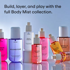 PHLUR Heavy Cream Body Mist spritz captures casual daily scent touch-ups.