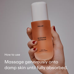 PHLUR Missing Person skin-mimicking lipids promote quick absorption.