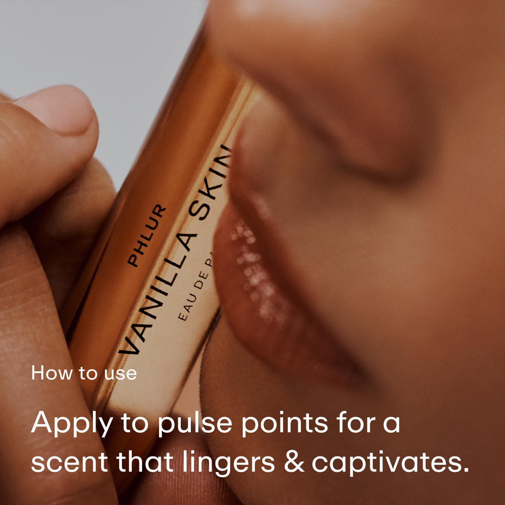 PHLUR Vanilla Skin outer box design signals luxe gift-ready presentation.