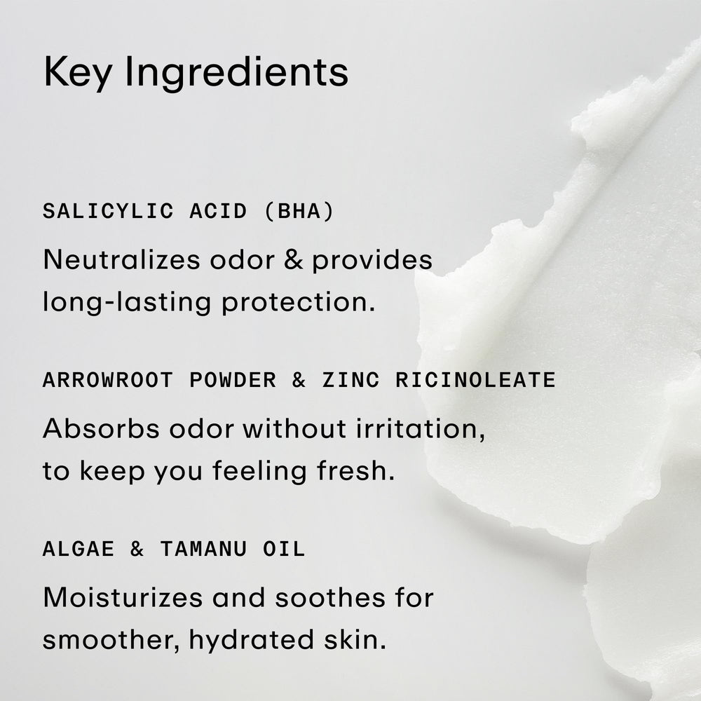 PHLUR Vanilla Skin deodorant label close-up highlighting clean, aluminum-free formula.