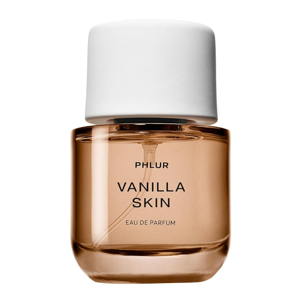 PHLUR Vanilla Skin EDP bottle, creamy vanilla with spice for daily wear.