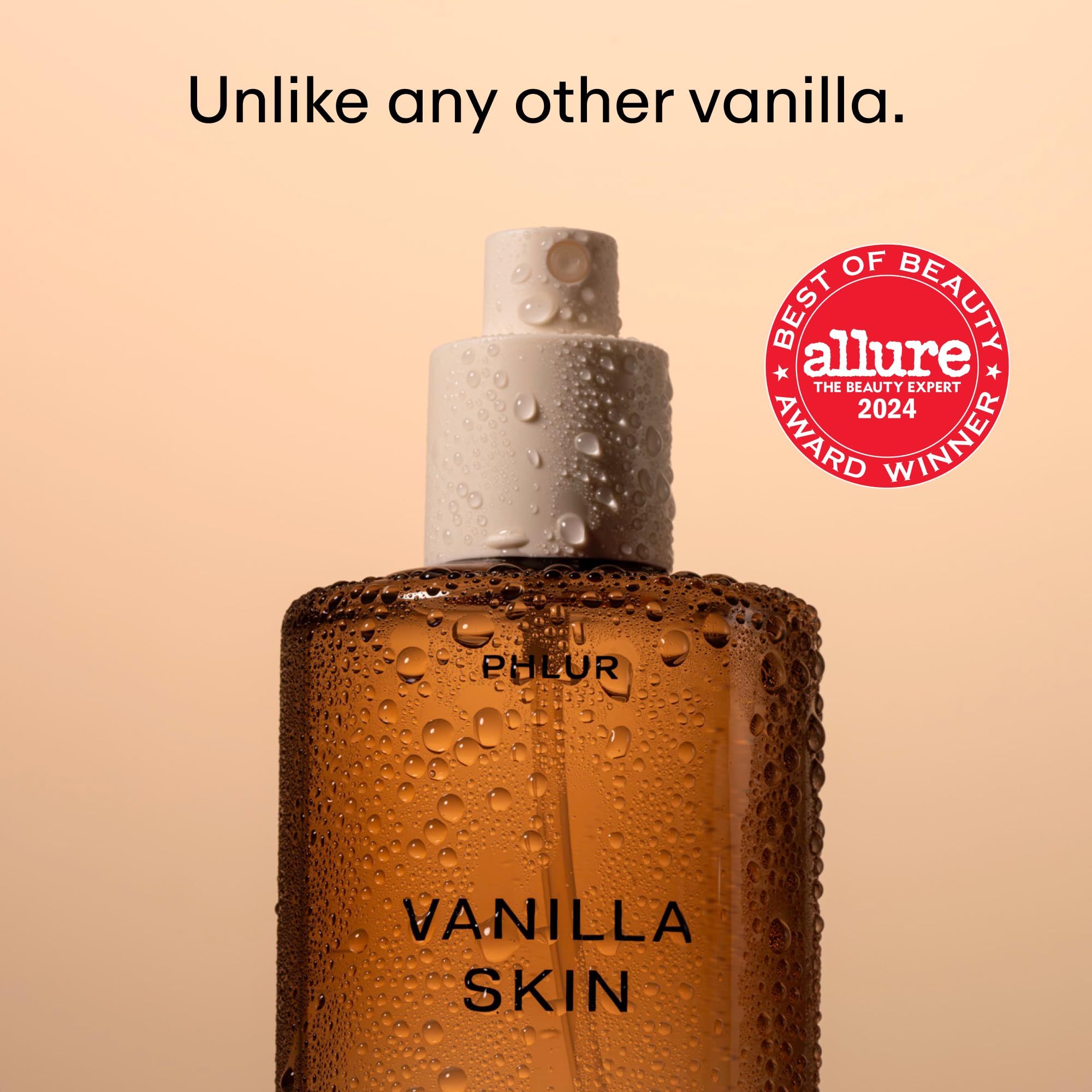 PHLUR Vanilla Skin spray application on skin