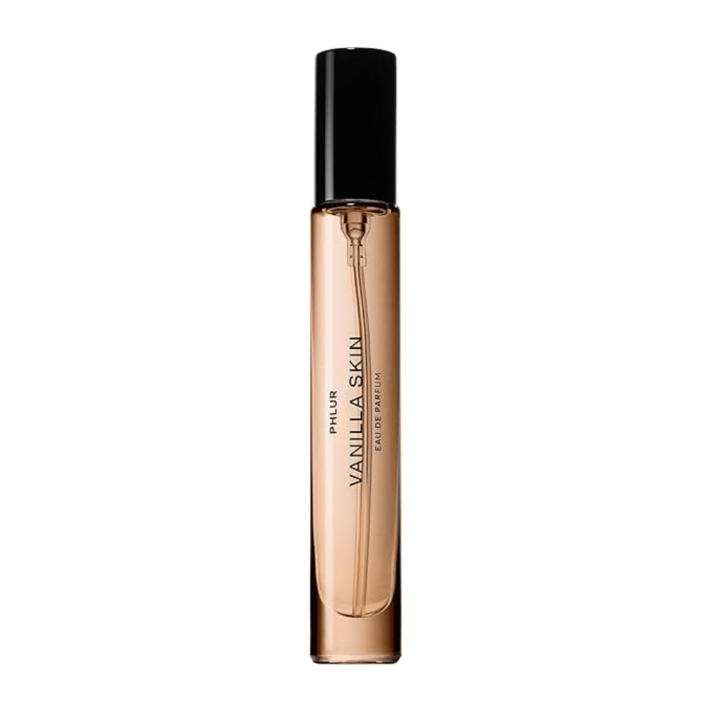 PHLUR Vanilla Skin travel-size bottle ideal for on-the-go wear and daily touch-ups.
