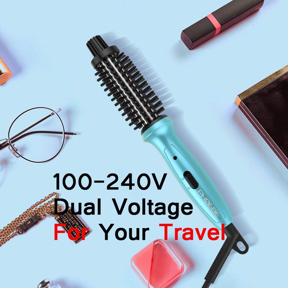PHOEBE Mini Curling Iron ceramic tourmaline barrel delivers smoother results.