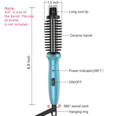 PHOEBE Mini Curling Iron dual voltage Europe-ready for seamless on-the-go styling.