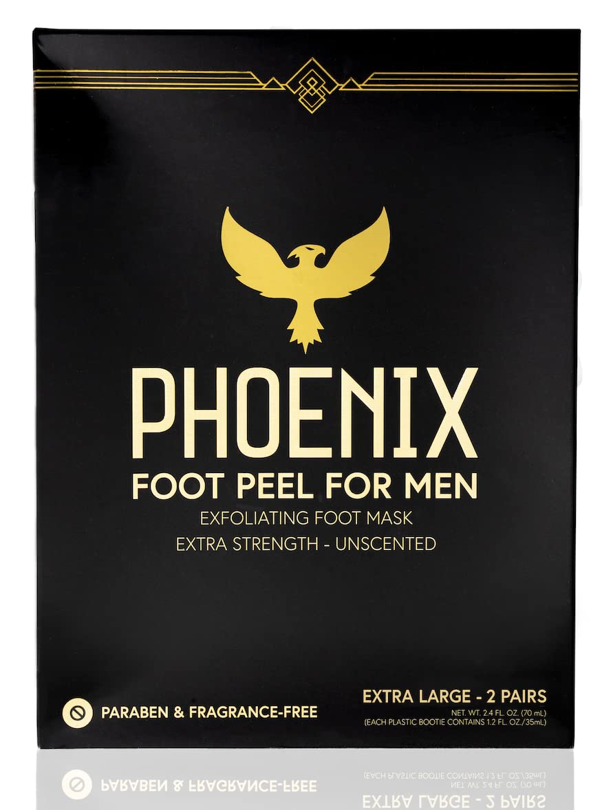Phoenix Foot Peel for Men extra-large booties indicate fit for larger feet.