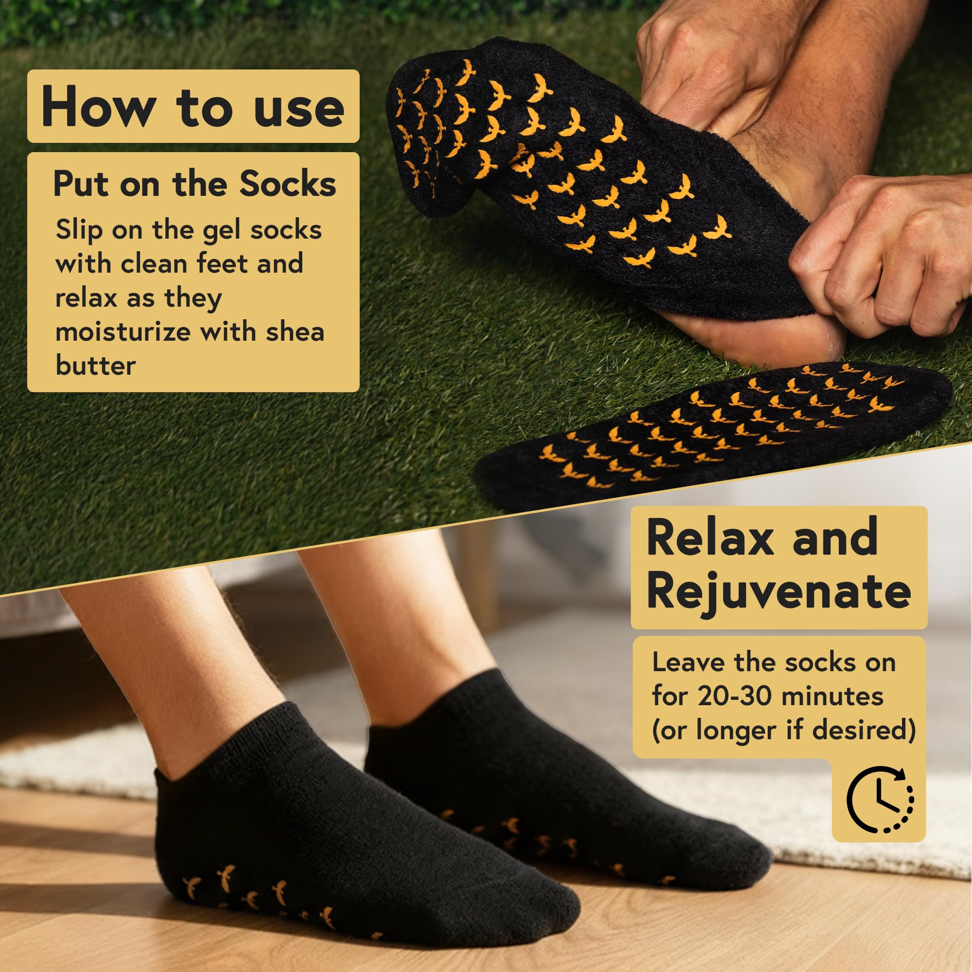 Phoenix Foot Peel two-pair package reflects value and ready-for-use foot care.