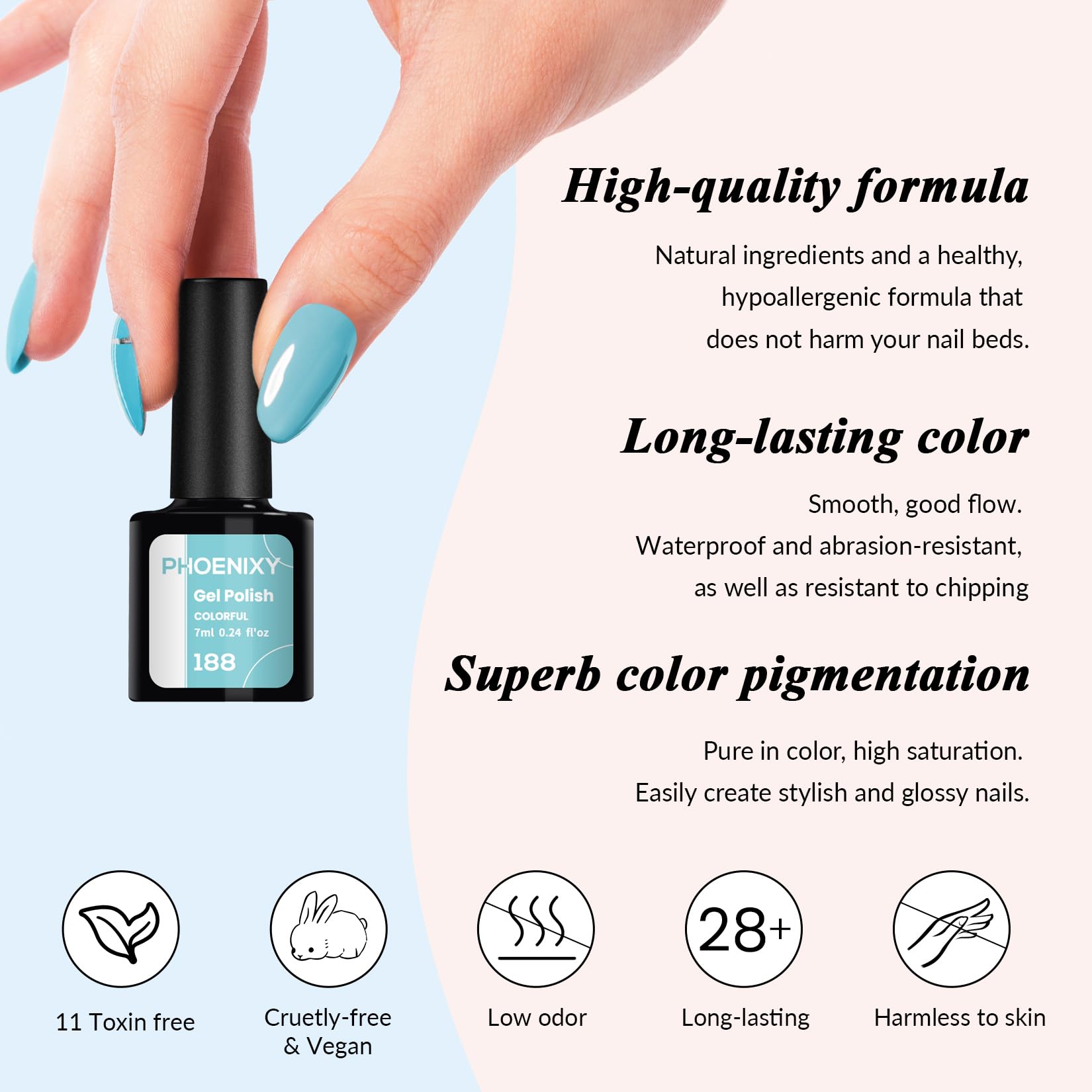 Phoenixy gel nail kit makes a thoughtful gift for holidays and celebrations.