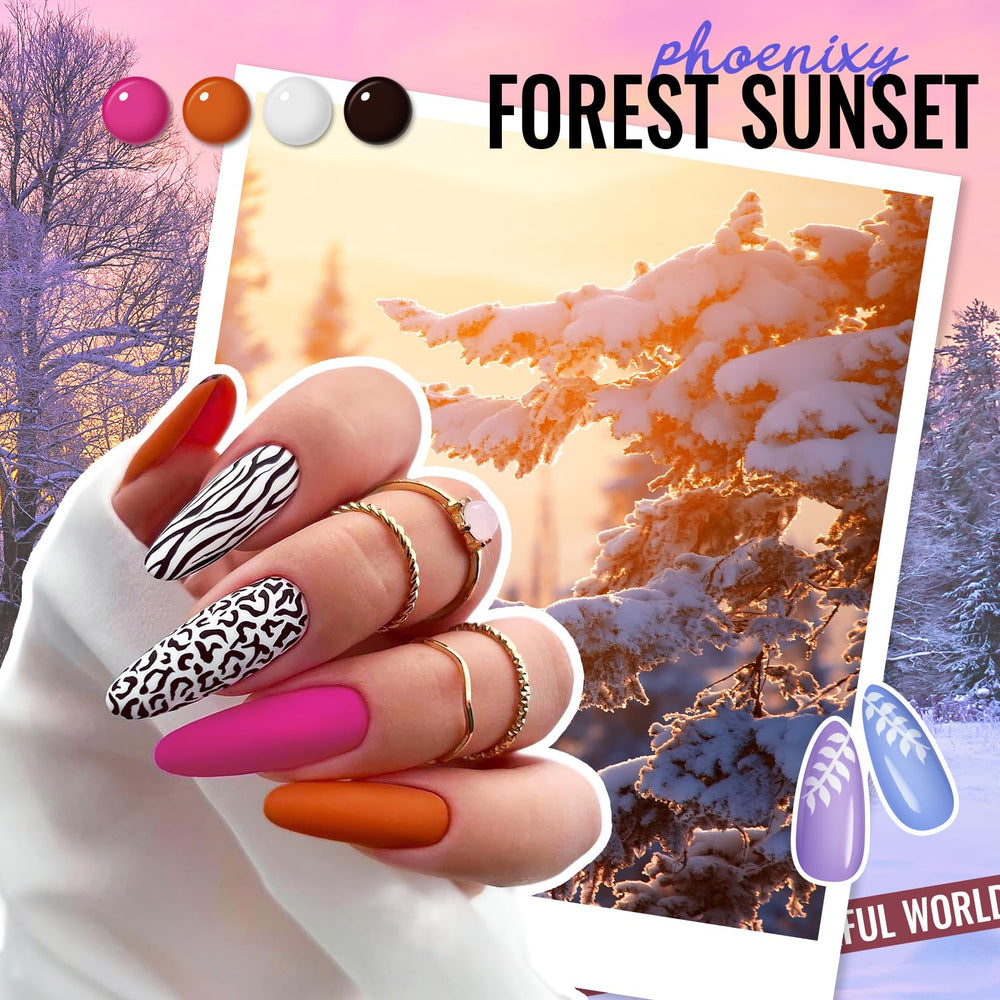 phoenixy nail-art-stickers included – fun accents to personalize designs