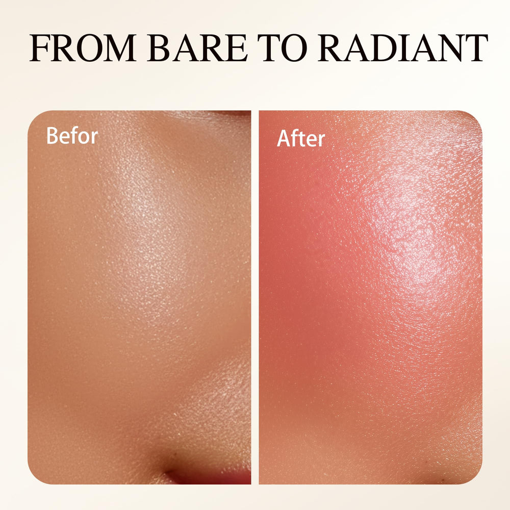 PHOFAY Luminous Blush luminous pearlescent glow detail.