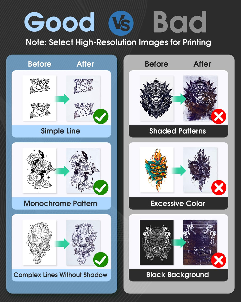 Phomemo M08F wireless setup on Android and iOS shows seamless mobile printing.
