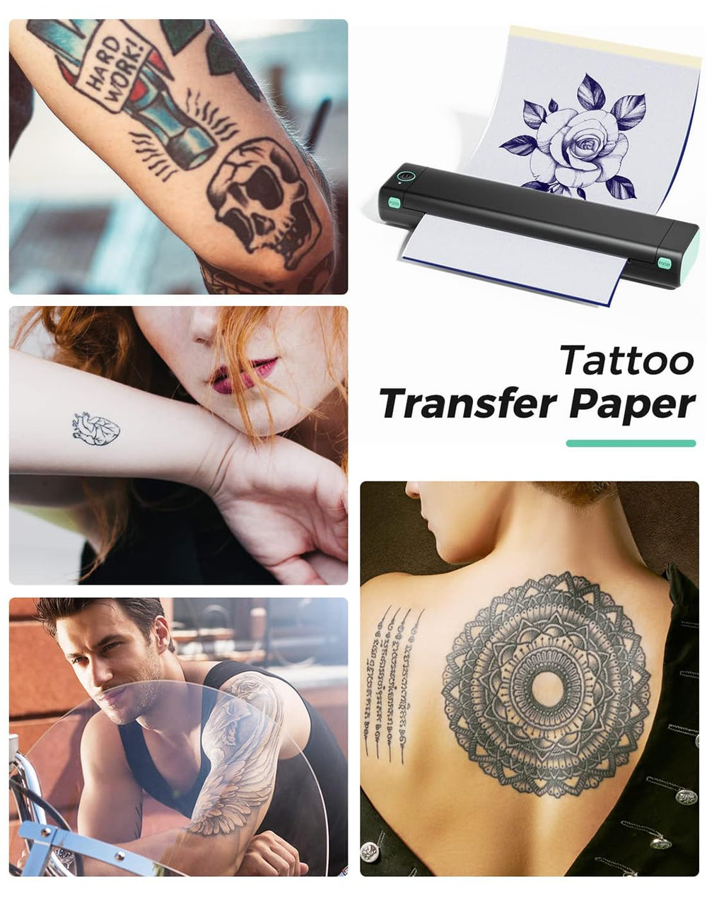 Phomemo M08F includes 10 transfer paper sheets for immediate use