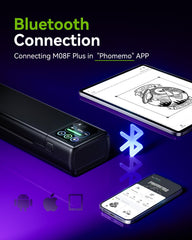 Phomemo M08F Plus inkless thermal technology enables clean transfers without ink