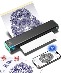 Phomemo M08F tattoo stencil printer front view for portable stencil transfers