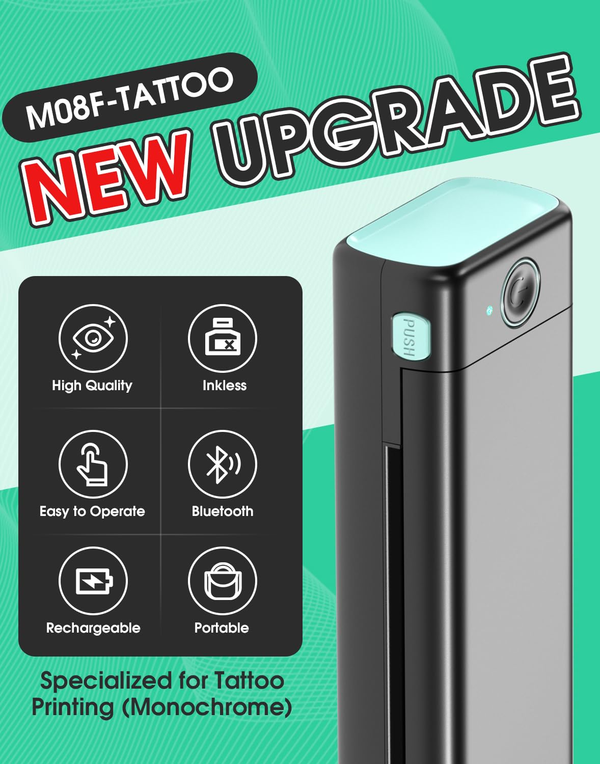 Phomemo M08F wireless compact design suitable for on-the-go sessions