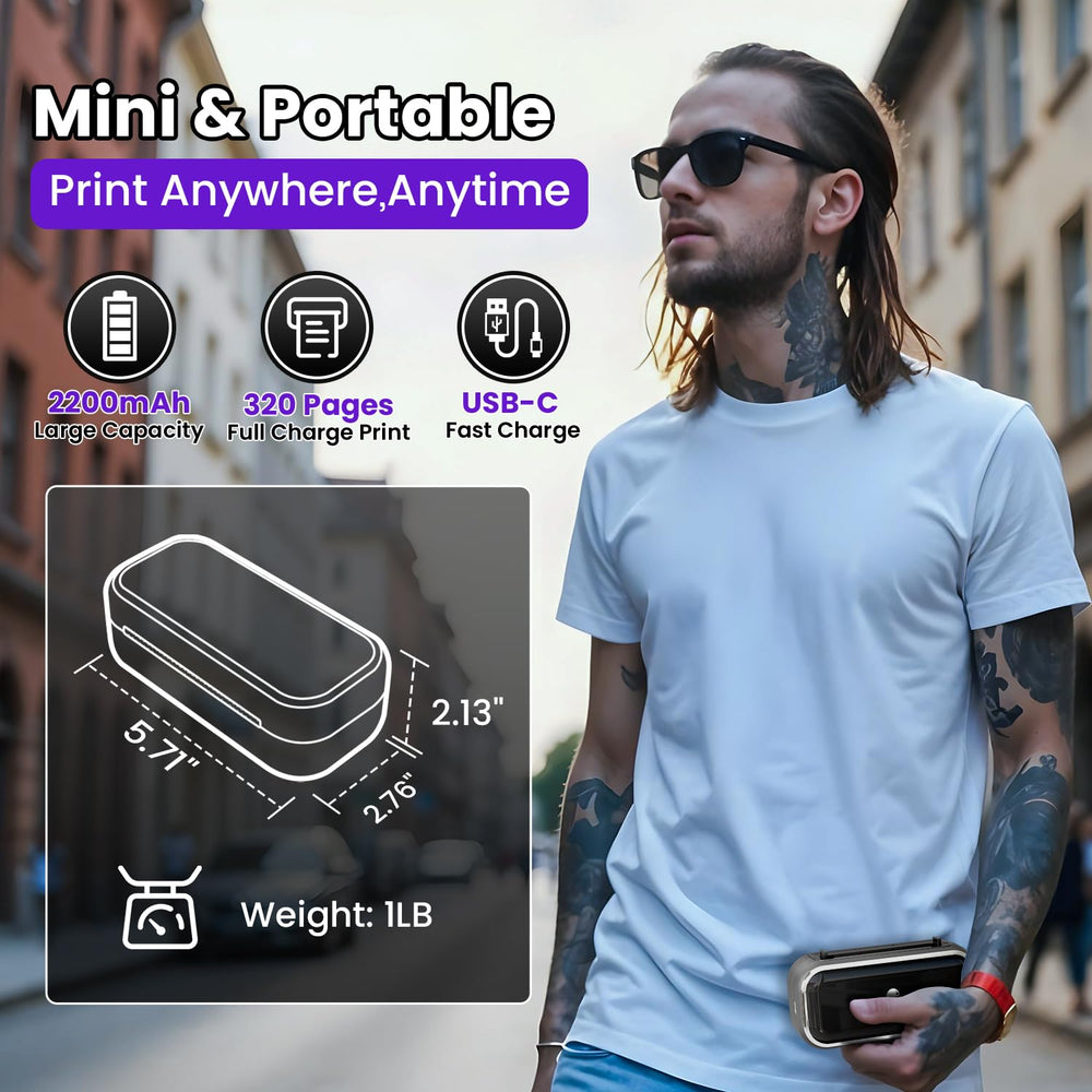 Phomemo TP31 Bluetooth setup demonstrates wireless connection with Android and iOS.