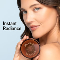 Physicians Formula Bronze Booster brush application shows easy blend for even tone