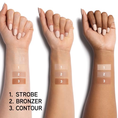Physicians Formula Bronze Booster Palette matte finish texture in close-up.