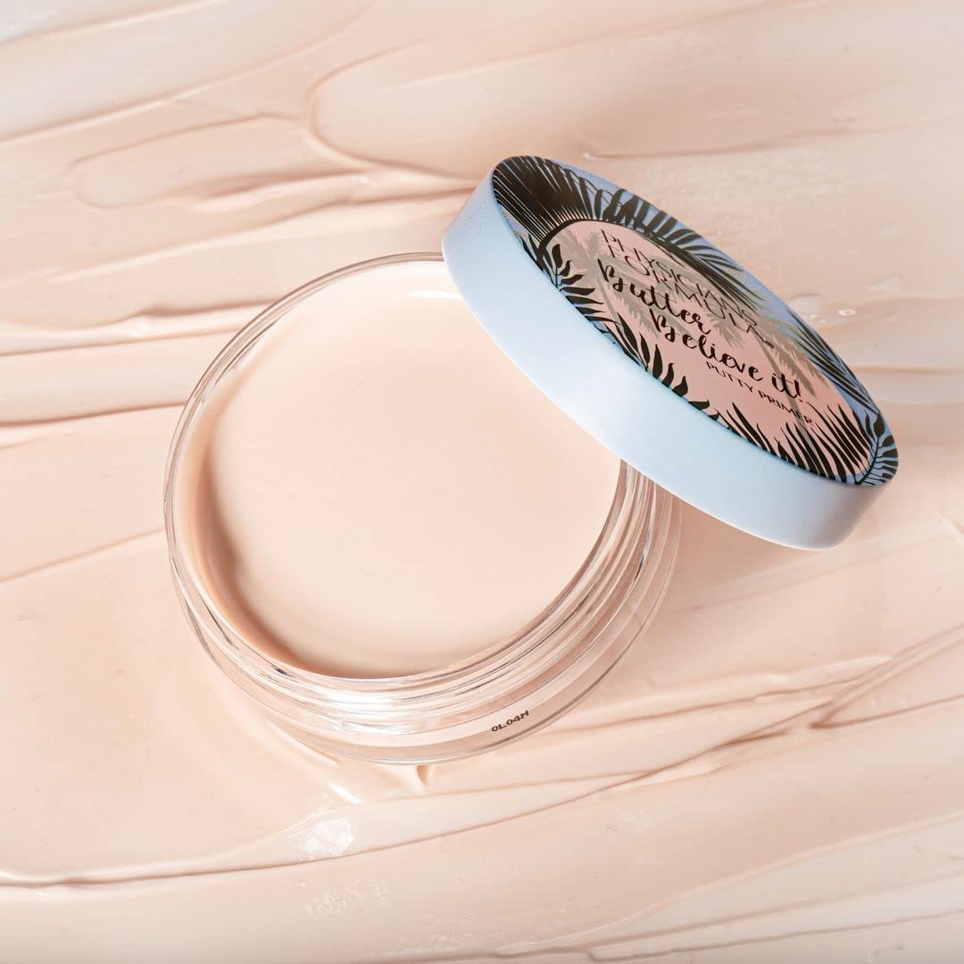 Physicians Formula Butter Believe It Putty Primer dermatologist-tested label closeup for trusted makeup prep.