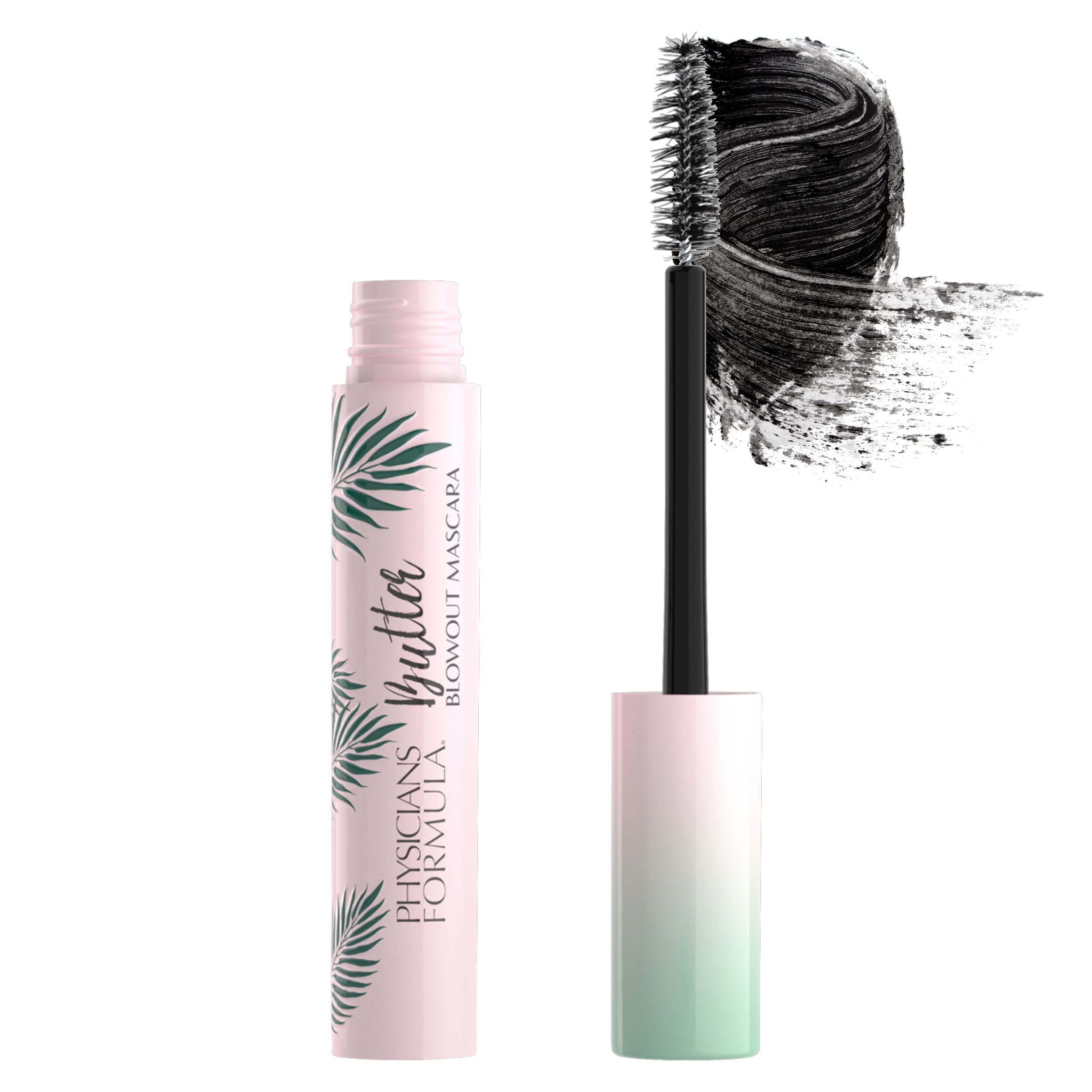 Physicians Formula Butter Blowout mascara bottle close-up highlighting creamy formula for easy lash definition